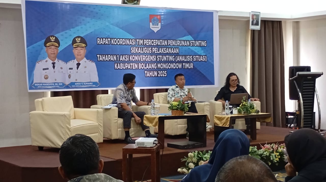 Wabup Boltim Argo Sumaiku Hadiri Rakor Percepatan Penurunan Stunting