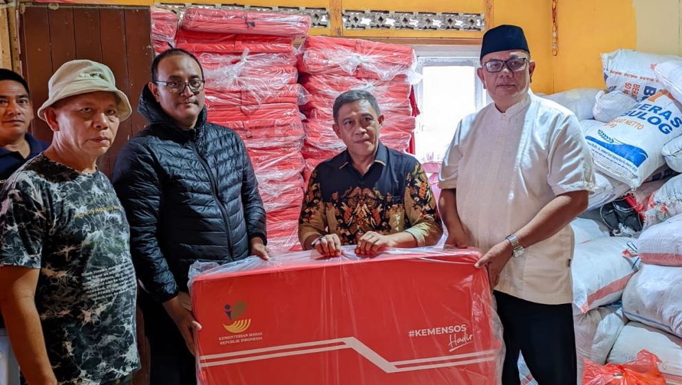 Pemerintah Boltim Terima Bantuan Korban Banjir dari Dinsos Provinsi Sulut